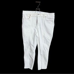 White House Black Market White Denim Top